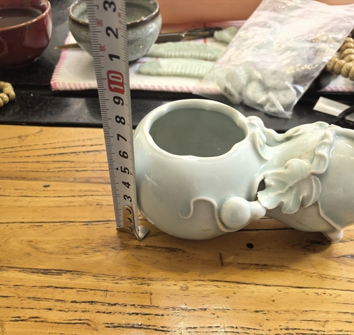 古玩陶瓷青釉水盂真品鑒賞圖