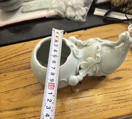 古玩陶瓷青釉水盂真品鑒賞圖