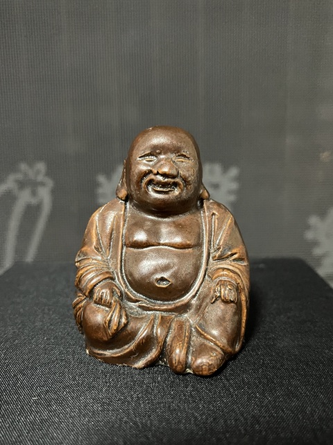 古玩陶瓷紫金釉彌勒佛坐像拍賣，當前價格888元