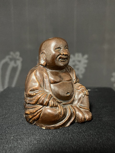 古玩陶瓷紫金釉彌勒佛坐像拍賣，當前價格888元