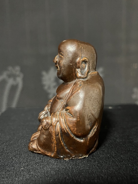 古玩陶瓷紫金釉彌勒佛坐像拍賣，當前價格888元