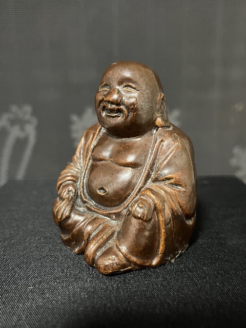 古玩陶瓷紫金釉彌勒佛坐像拍賣，當前價格888元