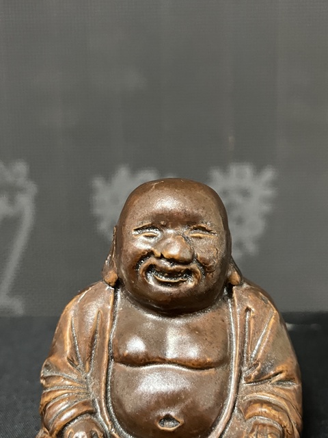 古玩陶瓷紫金釉彌勒佛坐像拍賣，當前價格888元