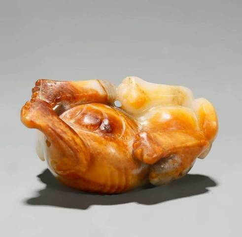 古玩玉器和田玉雕“瑞獸”擺件真品鑒賞圖