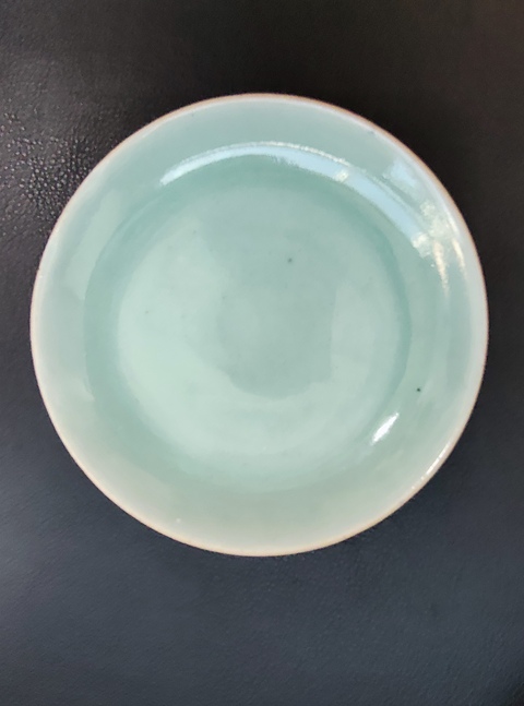 古玩陶瓷豆青釉杯盤拍賣，當前價格980元