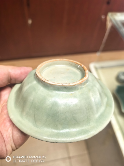 古玩陶瓷龍泉青瓷雙魚洗，宋末元初真品鑒賞圖