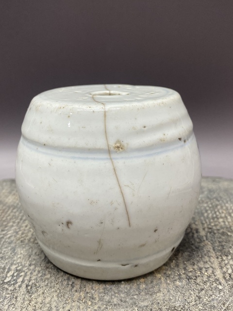 古玩陶瓷清中青花香蹲真品鑒賞圖