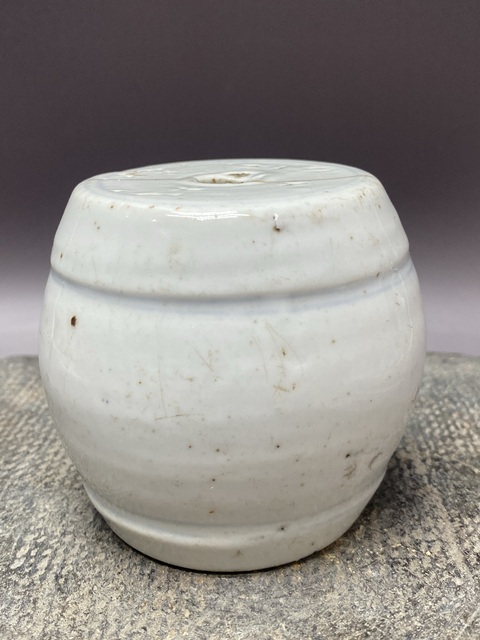 古玩陶瓷清中青花香蹲真品鑒賞圖