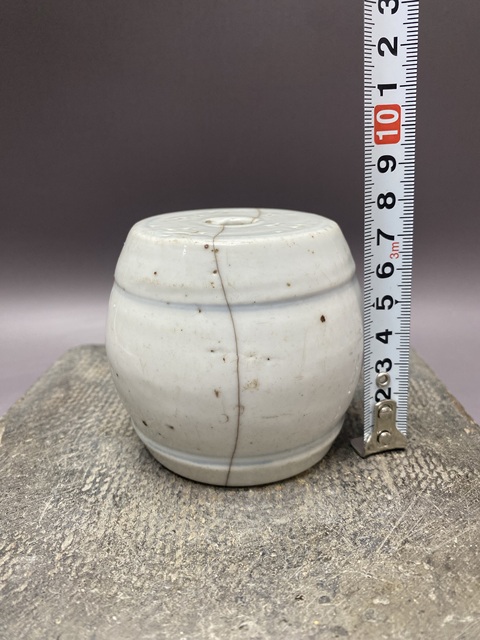 古玩陶瓷清中青花香蹲真品鑒賞圖