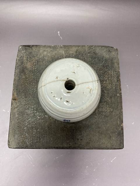 古玩陶瓷清中青花香蹲真品鑒賞圖
