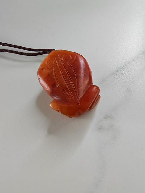 古玩玉器瑪瑙蛙真品鑒賞圖