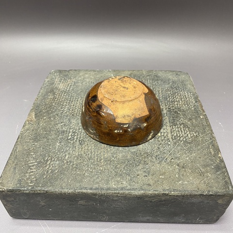 古玩陶瓷褐釉盞真品鑒賞圖