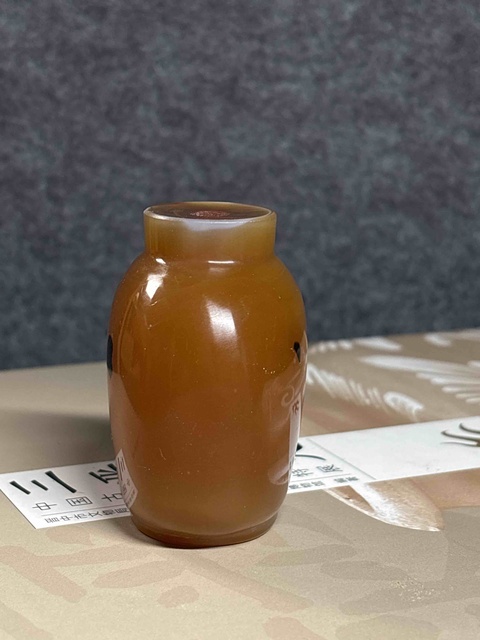 古玩玉器琉璃鼻煙壺真品鑒賞圖