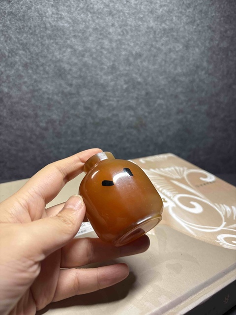 古玩玉器琉璃鼻煙壺真品鑒賞圖