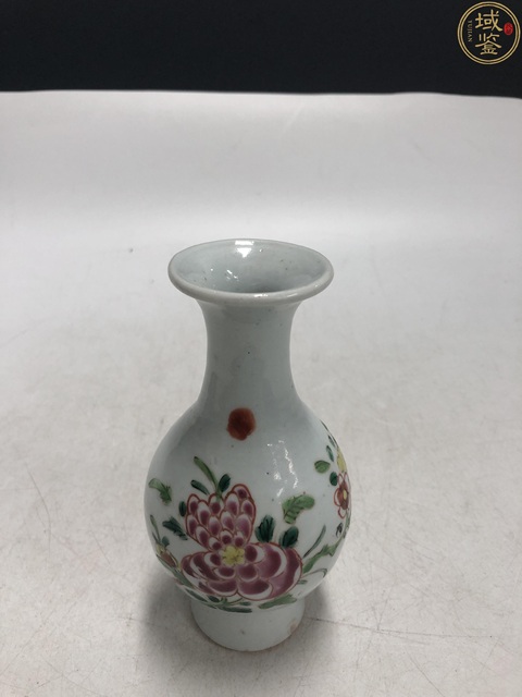 古玩陶瓷雍乾·粉彩花卉紋玉壺春瓶拍賣，當前價格6000元