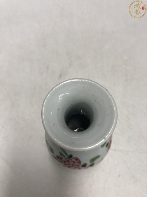 古玩陶瓷雍乾·粉彩花卉紋玉壺春瓶拍賣，當前價格6000元
