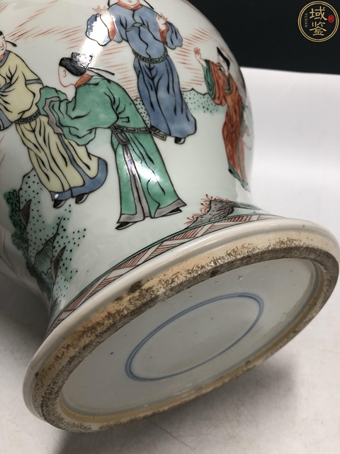 古玩陶瓷晚清·五彩人物故事紋將軍罐拍賣，當(dāng)前價格20000元