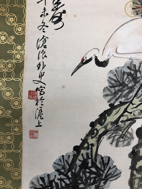 古玩陶瓷民國·王廷玨 松鶴延年拍賣,當前價格8800元