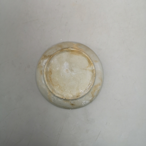 古玩陶瓷德化窯青花魚藻紋碟拍賣,當前價格78元