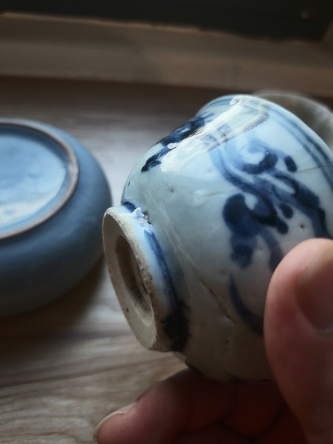 古玩陶瓷玉環(huán)底青花杯真品鑒賞圖
