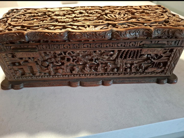 古玩雜項首飾盒真品鑒賞圖