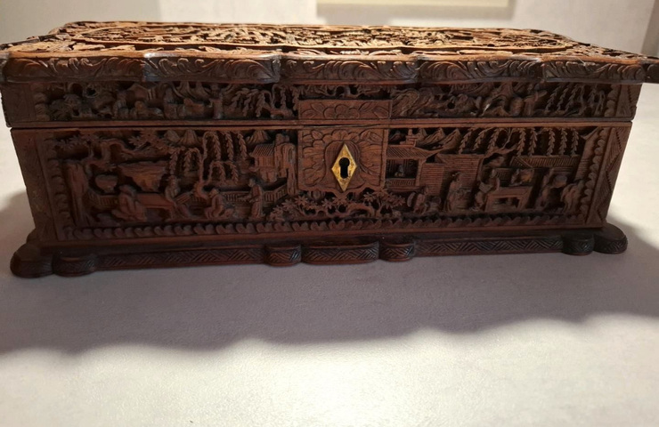 古玩雜項首飾盒真品鑒賞圖