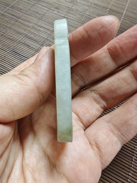古玩玉器翡翠雕“福壽牌”真品鑒賞圖