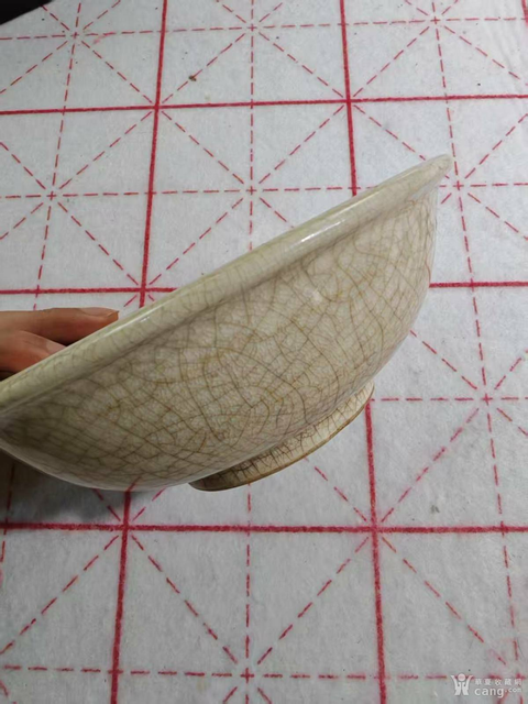 古玩陶瓷哥釉碗真品鑒賞圖