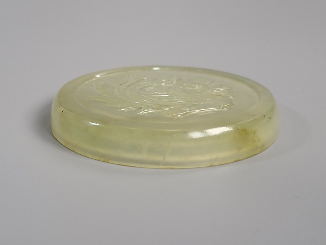 古玩玉器印泥盒真品鑒賞圖