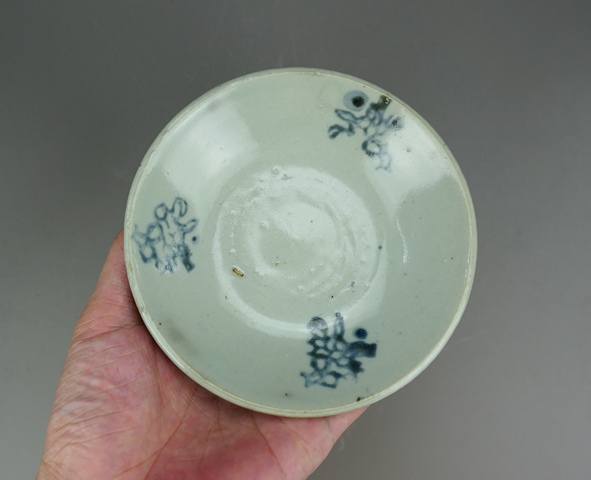 古玩陶瓷明晚期龍泉窯青瓷青花花卉紋洗（文房雅器）拍賣，當前價格66元