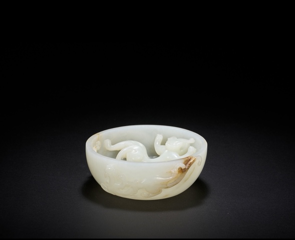 古玩玉器筆洗真品鑒賞圖