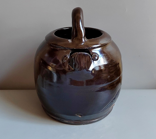 古玩陶瓷明代茶葉末釉水壺拍賣,當前價格567元