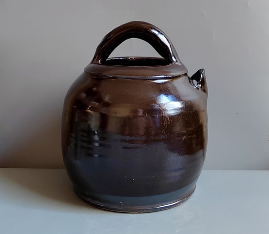古玩陶瓷明代茶葉末釉水壺拍賣,當前價格567元