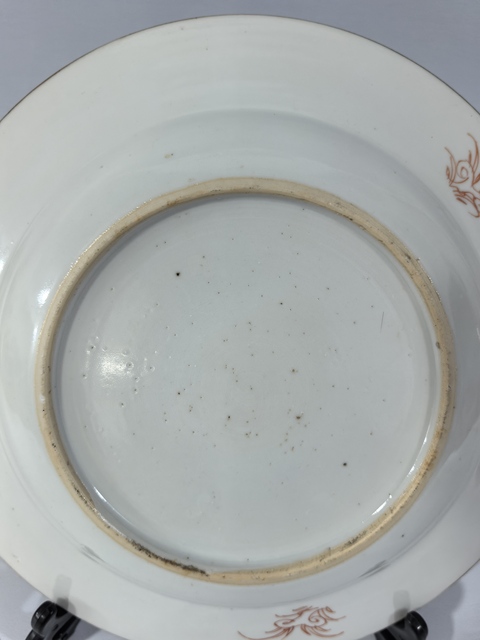 古玩陶瓷雍正粉彩花卉賞盤真品鑒賞圖