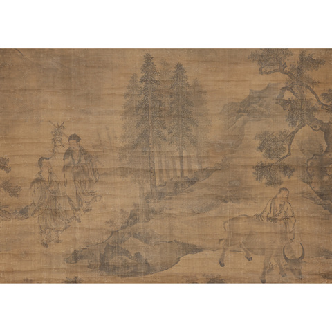 古玩字畫人物山水真品鑒賞圖