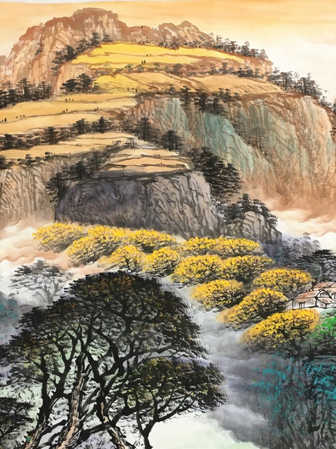 古玩字畫曾剛 富水長流拍賣,當前價格120000元