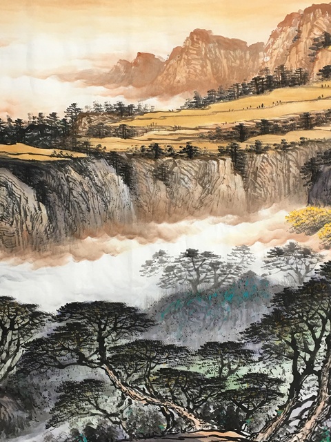 古玩字畫曾剛 富水長流拍賣,當前價格120000元