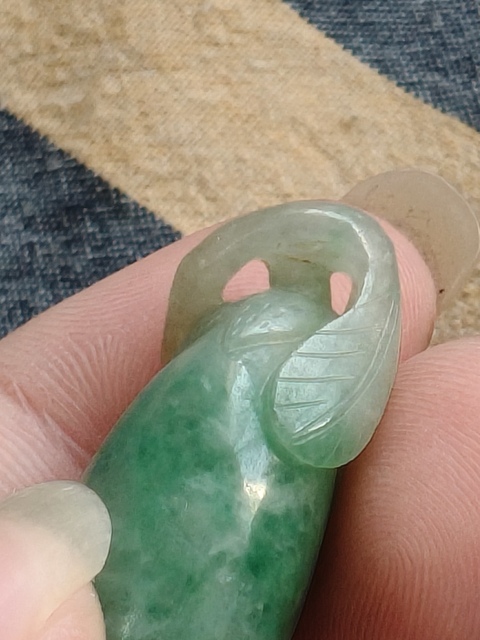 古玩玉器老翡翠福瓜真品鑒賞圖