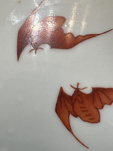 古玩陶瓷洪福齊天一鳴驚人粉彩碗真品鑒賞圖