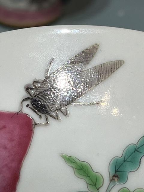 古玩陶瓷洪福齊天一鳴驚人粉彩碗真品鑒賞圖