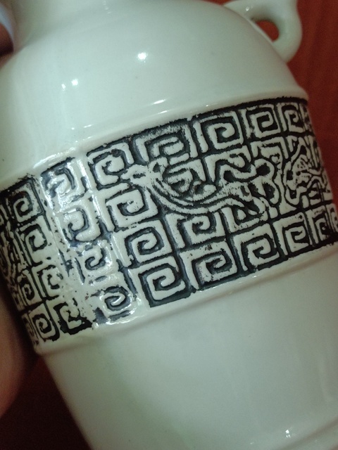 古玩陶瓷青釉雙耳瓶真品鑒賞圖