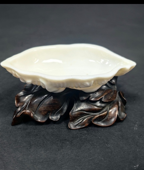 古玩陶瓷德化白瓷筆洗真品鑒賞圖