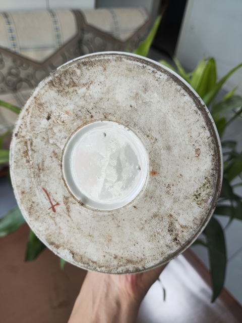 古玩陶瓷粉彩天官賜福圖紋帽筒真品鑒賞圖