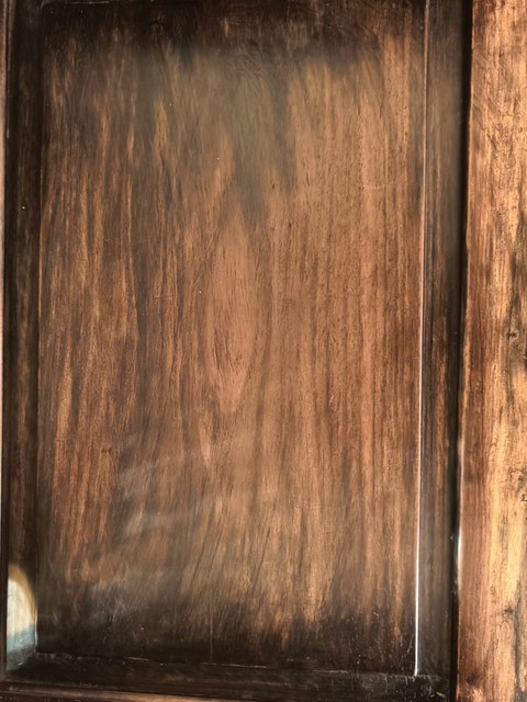 古玩雜項巴西花梨木雕刻制作太師椅真品鑒賞圖