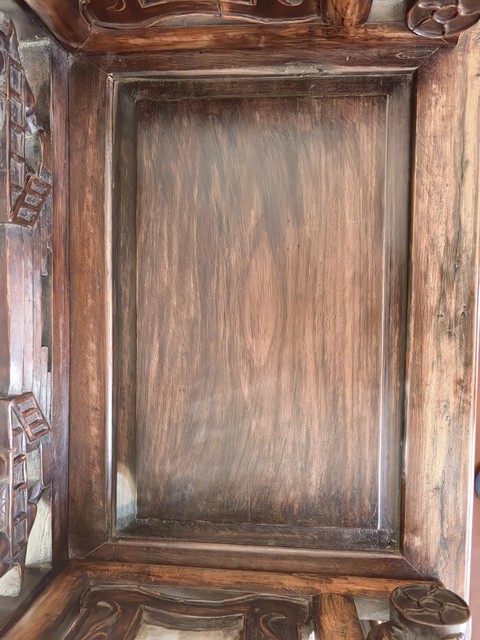 古玩雜項巴西花梨木雕刻制作太師椅真品鑒賞圖