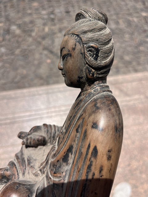 古玩雜項持經(jīng)觀音真品鑒賞圖