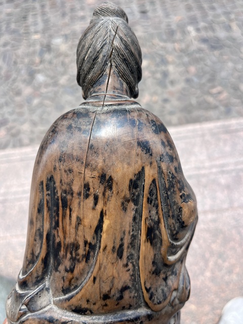 古玩雜項持經(jīng)觀音真品鑒賞圖
