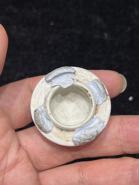 古玩陶瓷青花加彩執壺真品鑒賞圖