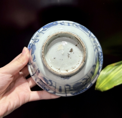 古玩陶瓷萬歷青花碗真品鑒賞圖