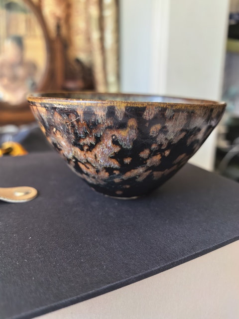 古玩陶瓷吉州漏花盞真品鑒賞圖